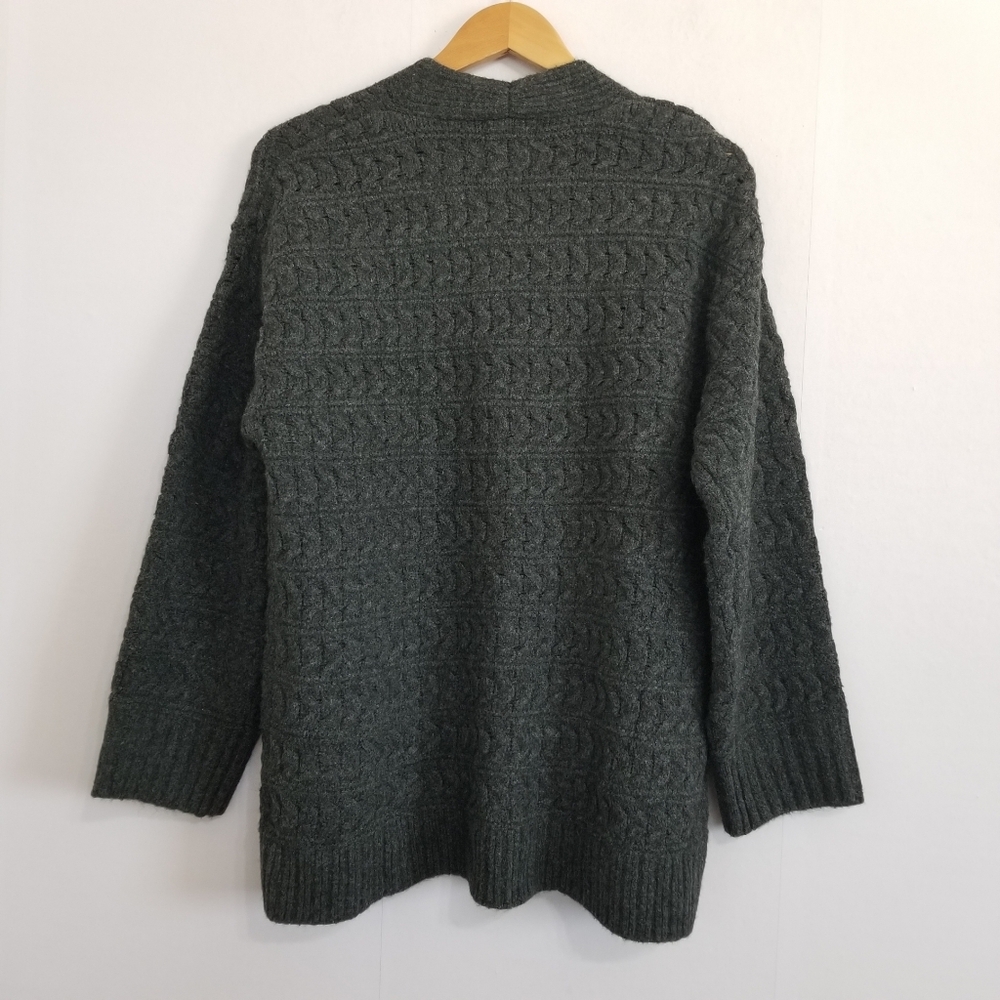 NWT Universal Thread Charcoal Gray Cashmere Like Sweater Open Cardigan Size M/L - Picture 3 of 9